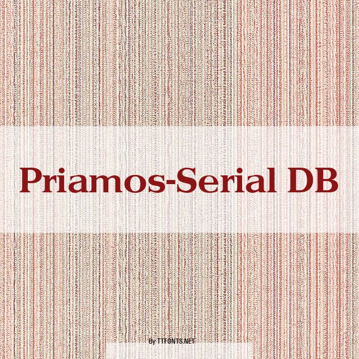 Priamos-Serial DB example